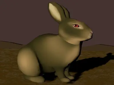 Zombie Bunny 3D model