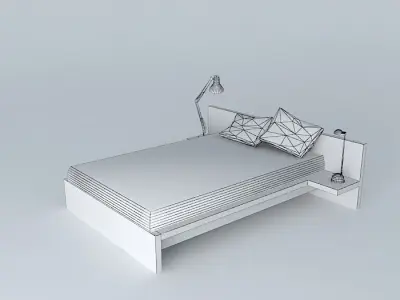 Simple bed Free 3D model order