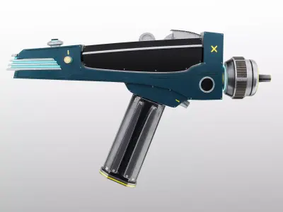 Space Phaser Low-poly 3D model