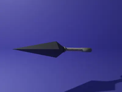 Kunai spike Free low-poly 3D model