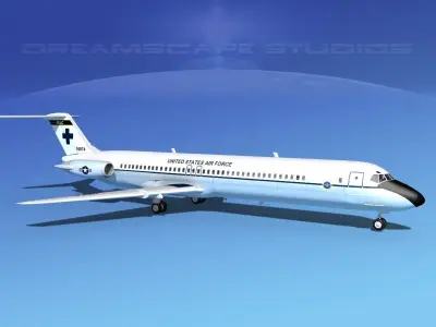 Douglas C-9-50 Nightingale US Air Force 3D model