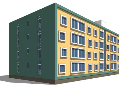 Housing block 3D model