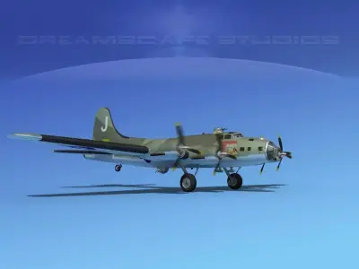 Boeing B-17F Flying Fortress HP V03 3D model