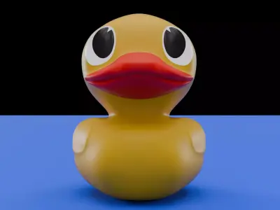 Yellow Rubber Duck 3D model