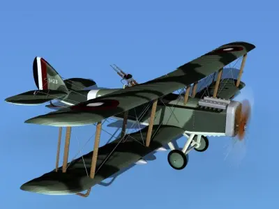 Airco DH-4 V05 Bomber USASC 3D model