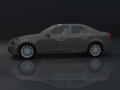 CADILLAC CTS 3D CAR MODEL 2007 Low-poly 3D model