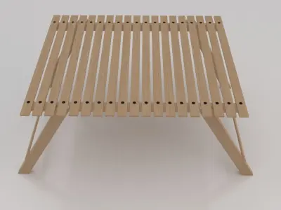 Beach table Free 3D model