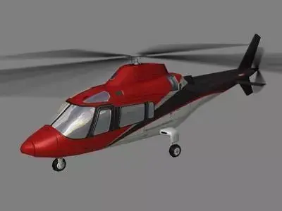 Agusta Helicopter V4 Low-poly 3D model
