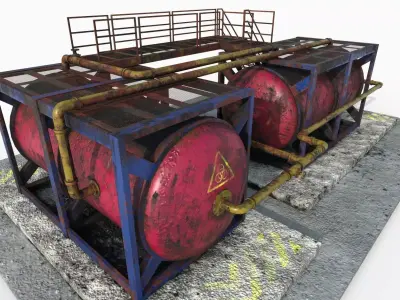 Industrial Set01 Low-poly 3D model