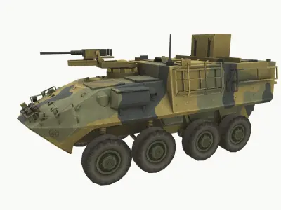 ASLAV Low-poly 3D model