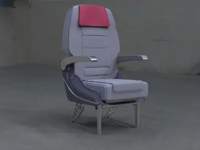  High Quality Airplane Premium Seating 3D Model With textures 3D model