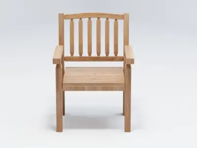 Tahawus Wooden Garden Chair 3D model