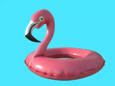 POOL FLOATS Low-poly 3D model