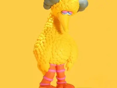 Kaws Big Bird Sesame Street for Print 3D print model
