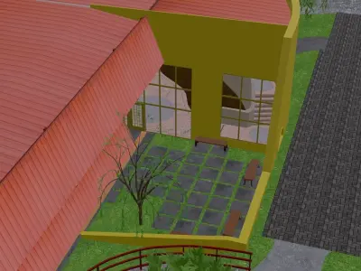 College Building Free 3D model