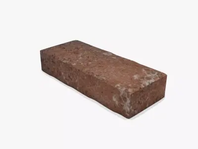 Simple Brick with Displacement Free 3D model