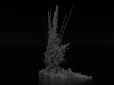 Airstrike Explosion 3D model