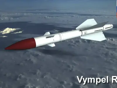 R8RM Missile Low-poly 3D model
