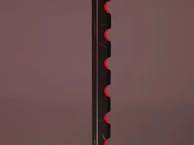 Futuristic Red Sword 3D model