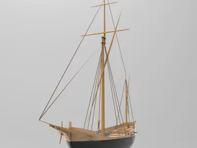 Small Sailboat 3D model