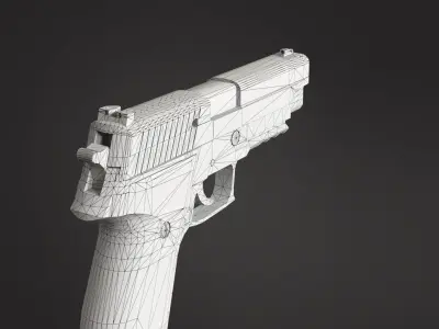 Sig Sauer P226 Low-poly 3D model