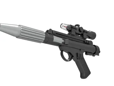 Blaster pistol DH-17 from Star Wars A New Hope 3D model