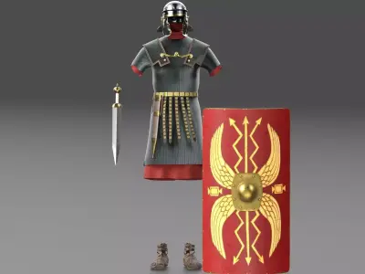 Roman legionary cloth 3D model