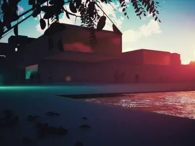 comercial building 3D model