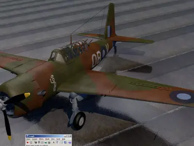 Vultee Vengeance Mk-1 - RAAF 3D model