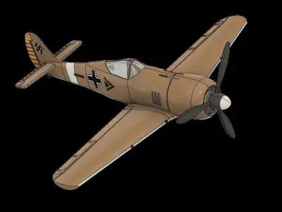 FOCKE WULF FW-190 A4- STL files - 3D printing 3D print model