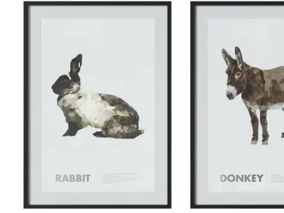 art work set 02 3D model