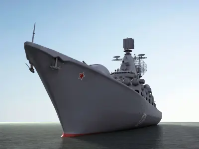 Moscow missile Cruiser 3D model