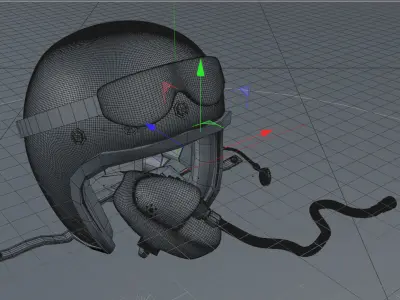 Custom Jet Helmet 3D model