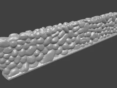Stone wall Free 3D print model