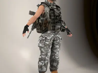 Soldier V2 Lite NR 3D model