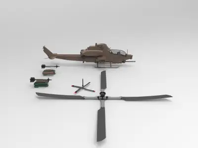 Bell AH 1Z 3D printed 3D model