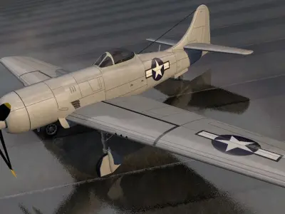 Boeing XF8B-1 3D model