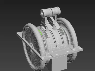 Throttle Quadrant Low-poly 3D model