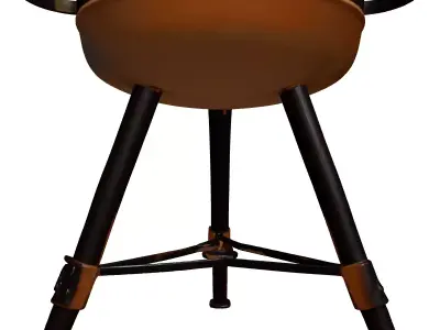 Rustic Outdoor Metal Fire Pit 3D model