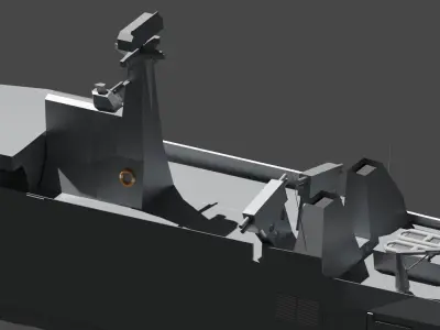 Frigate  Sigma Class Low-poly 3D model