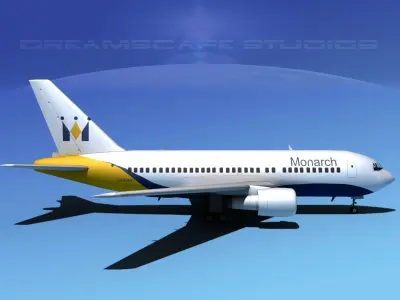 Boeing 767-200ER Monarch 3D model