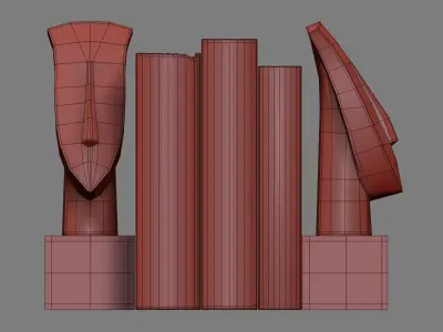  Bookends Collection 01 3D model