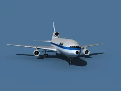 Lockheed L-1011-50 Pan American 3D model