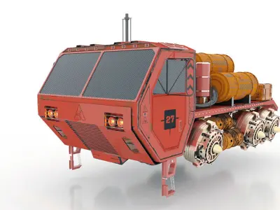 Aircraft tanker truck 3D model