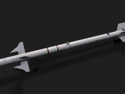 aam3 air to air missile Low-poly 3D model