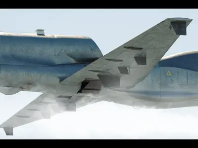  RQ 4 Global Hawk  Drone Low-poly 3D model