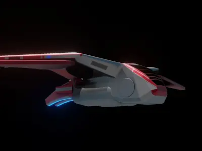 Sci fi Space Ship 3D model