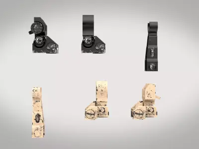 Iron Sights Two Texture sets Low-poly 3D model