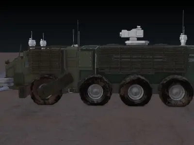 Armored Vehicle high poly concept 3D model