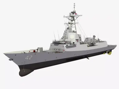 HMAS SYDNEY - HOBART CLASS DESTROYER 3D model